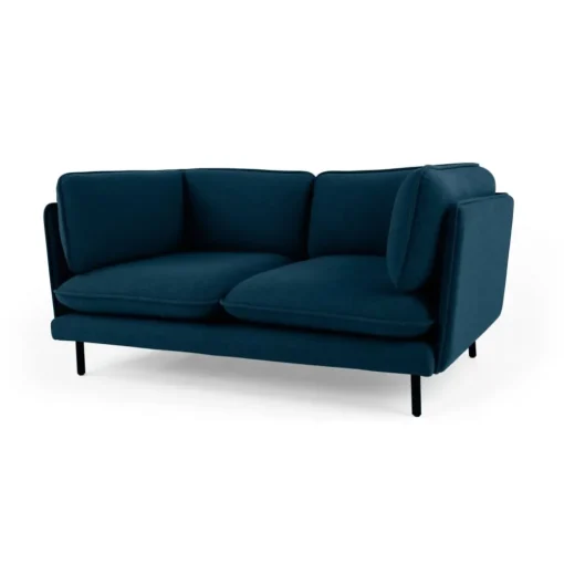 Sofá de 2 Cuerpos Wes – Azul Cerceta Selecto