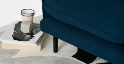 Sofá de 2 Cuerpos Wes – Azul Cerceta Selecto