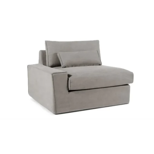 Sofá Modular con Brazo a la Izquierda Trent – Gris Lavado