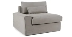 Sofá Modular con Brazo a la Izquierda Trent – Gris Lavado