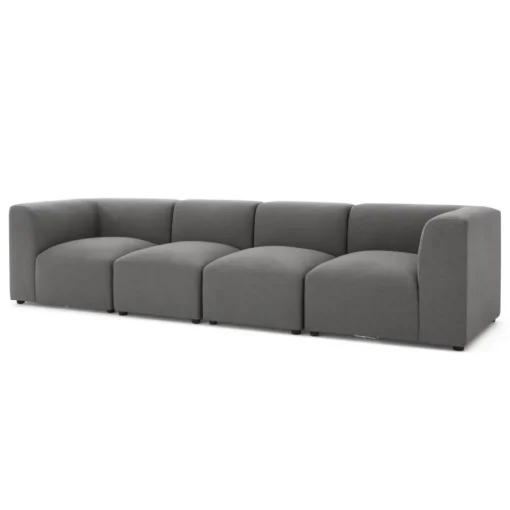 Sofá Modular de 4 Cuerpos Juno – Gris Marga