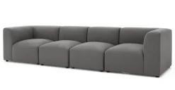 Sofá Modular de 4 Cuerpos Juno – Gris Marga