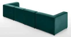 Sofá Modular de 4 Cuerpos Juno – Azul Espuma de Mar