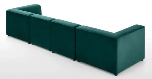 Sofá Modular de 4 Cuerpos Juno – Azul Espuma de Mar