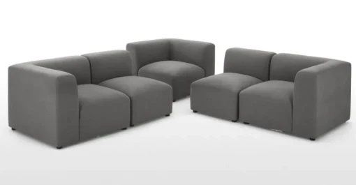 Sofá Modular de 5 Cuerpos Juno – Gris Marga