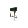 Taburete alto Lule – Terciopelo verde pino