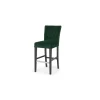 Taburete de bar Flynn – Terciopelo verde pino y negro