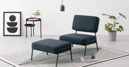 Taburete Knox – Azul Egeo
