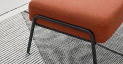 Taburete Knox – Naranja retro