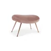 Taburete Moby – Terciopelo rosa vintage