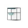 Unidad de almacenamiento para comedor Poppy – Metal y cristal