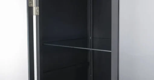 Vitrina alta Ajax de cristal – Negro
