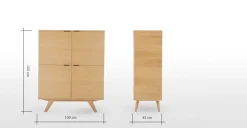 Vitrina Aveiro – Roble