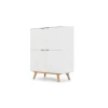 Vitrina Aveiro – Roble Natural y Blanco
