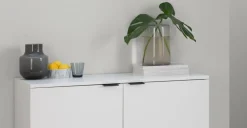 Vitrina Aveiro – Roble Natural y Blanco