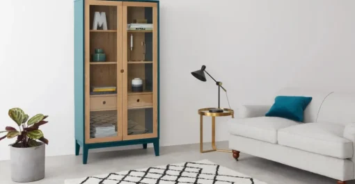 Vitrina Ralph – Roble y azul cerceta