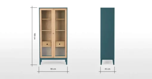 Vitrina Ralph – Roble y azul cerceta