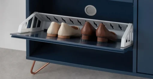 Zapatero Elona – Azul oscuro y cobre