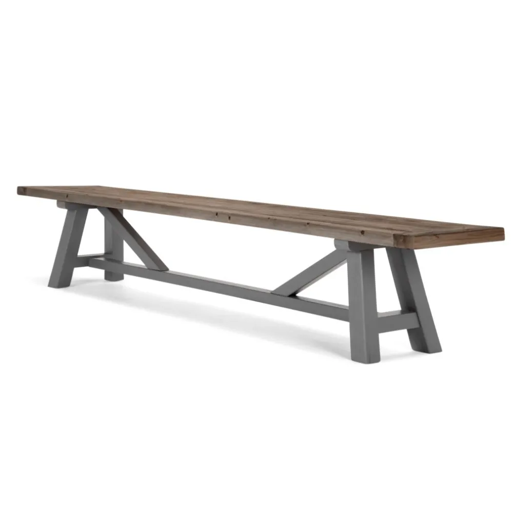 Banco extragrande Iona – Pino macizo y gris