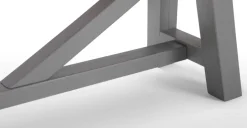 Banco extragrande Iona – Pino macizo y gris