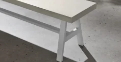 Banco Grande de Jardín Edson – Blanco