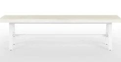 Banco Grande de Jardín Edson – Blanco