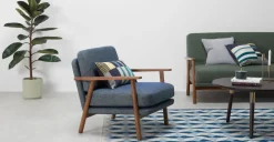 Butaca Acento Lars – Azul Revival