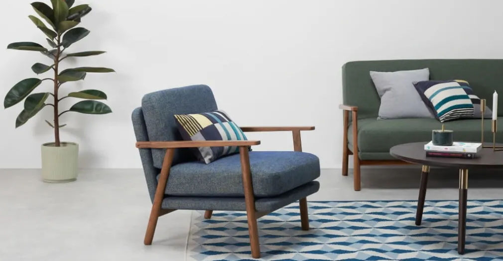 Butaca Acento Lars – Azul Revival