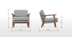 Butaca Acento Lars – Gris Montaña