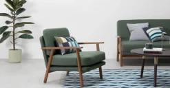 Butaca Acento Lars – Verde Darby