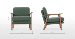 Butaca Acento Lars – Verde Darby