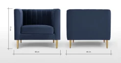 Butaca Amicie – Azul Marino