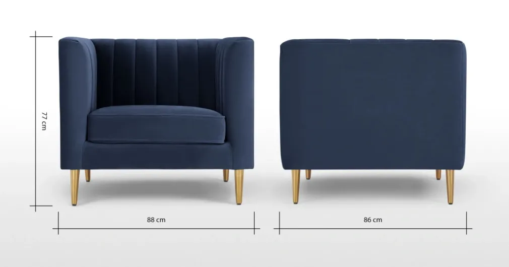 Butaca Amicie – Azul Marino