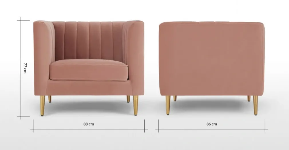 Butaca Amicie – Rosa
