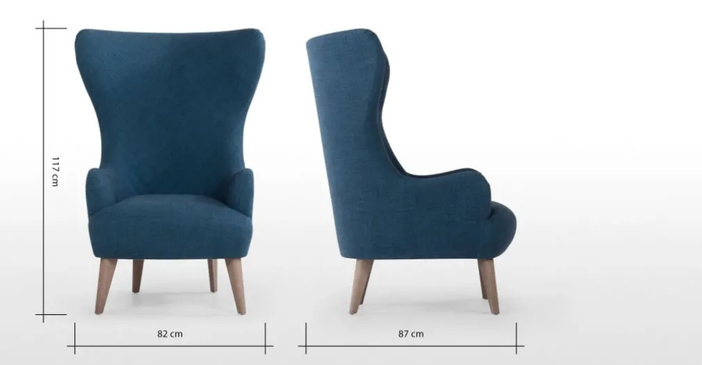 Butaca Bodil – Azul Támesis