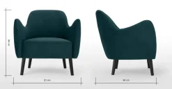 Butaca Davis – Azul Laguna