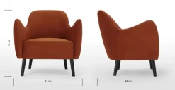 Butaca Davis – Naranja Moscada