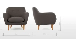 Butaca Dylan – Gris Marga