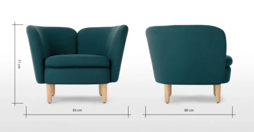 Butaca Elio – Tejido Azul Brisa