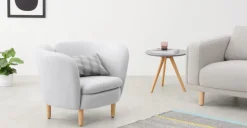 Butaca Elio – Tejido Gris Nieve