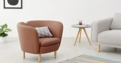 Butaca Elio – Tejido Rosa Óxido