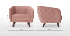 Butaca Esther – Rosa Vintage