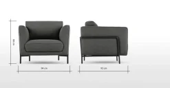 Butaca Everson – Gris Antracita