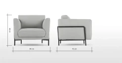 Butaca Everson – Gris Titanio