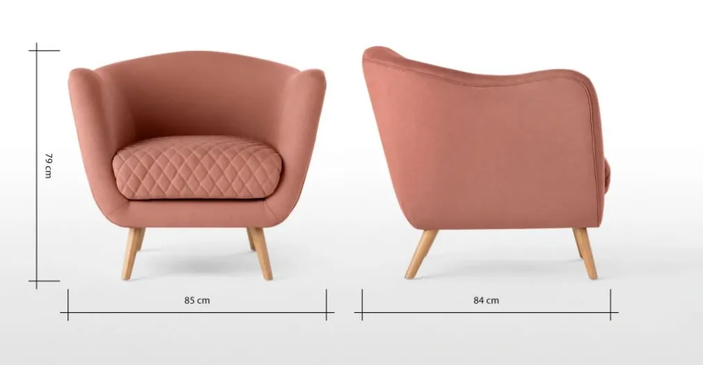 Butaca Flick – Rosa Polvo