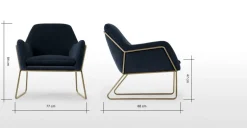 Butaca Frame – Azul Marino