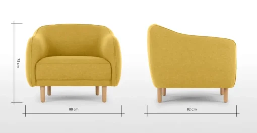 Butaca Haring – Amarillo Mostaza