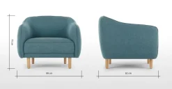 Butaca Haring – Azul Celeste