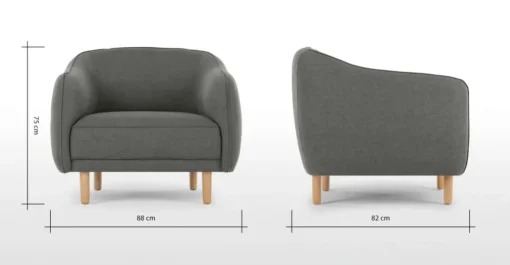 Butaca Haring – Gris Oscuro