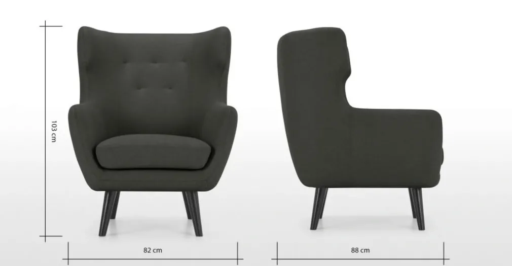 Butaca Hollis – Gris Hudson